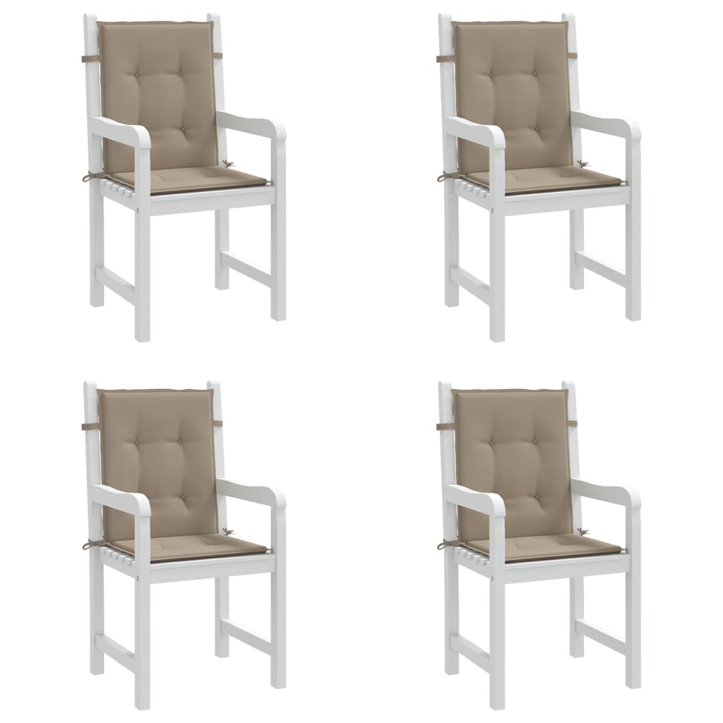 Almofadões lombares p/ cadeiras de jardim 4pcs oxford cinza-AC.