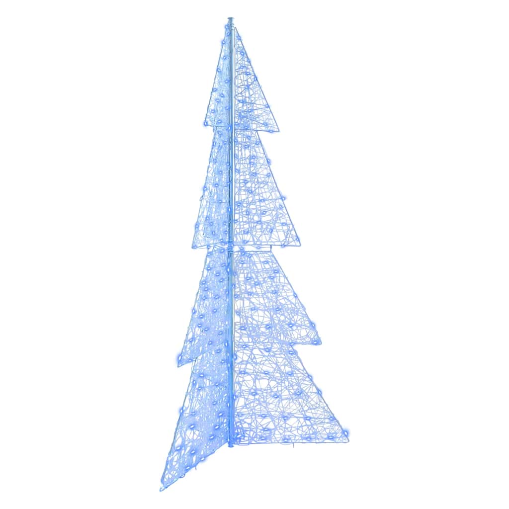 Árvore de natal com 240 leds azul 180 cm acrílo