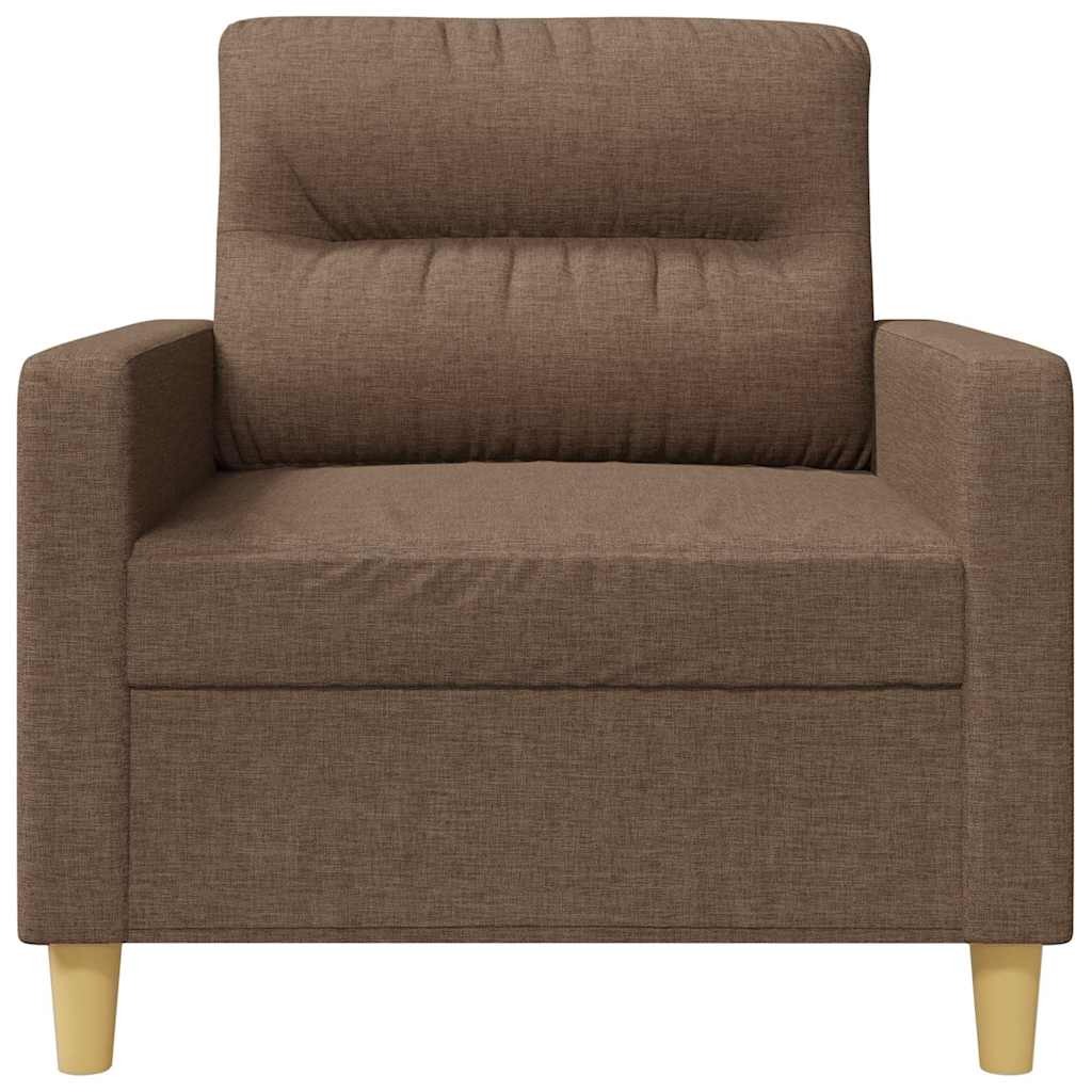 Poltrona 60 cm tecido castanho