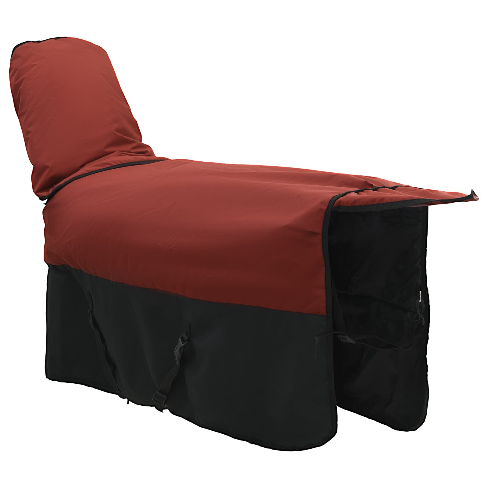 Cobertor de cavalo verde escuro e preto 95 cm poliéster