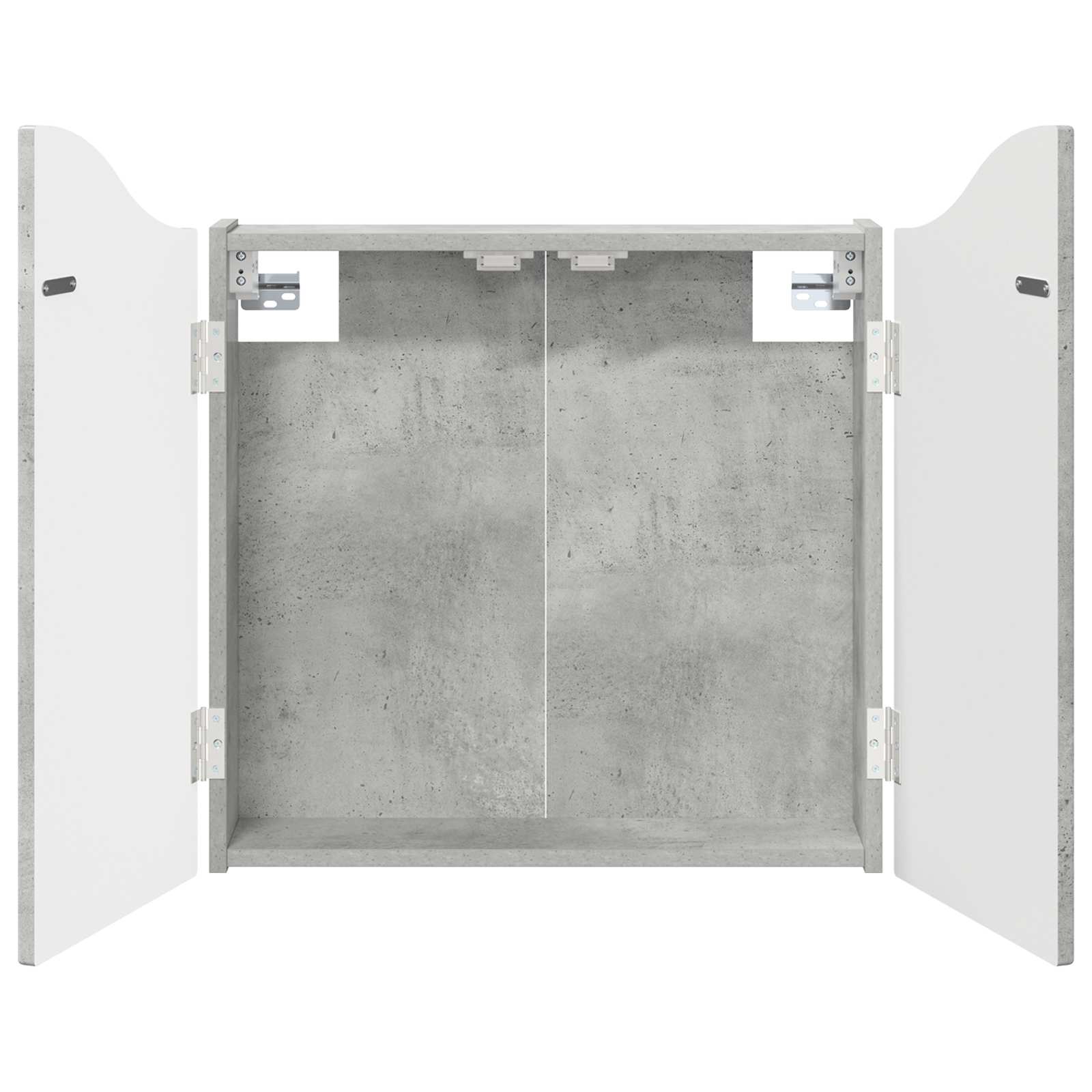 Armário para dartboard cinzento cimento 56 x 12 x 63 cm