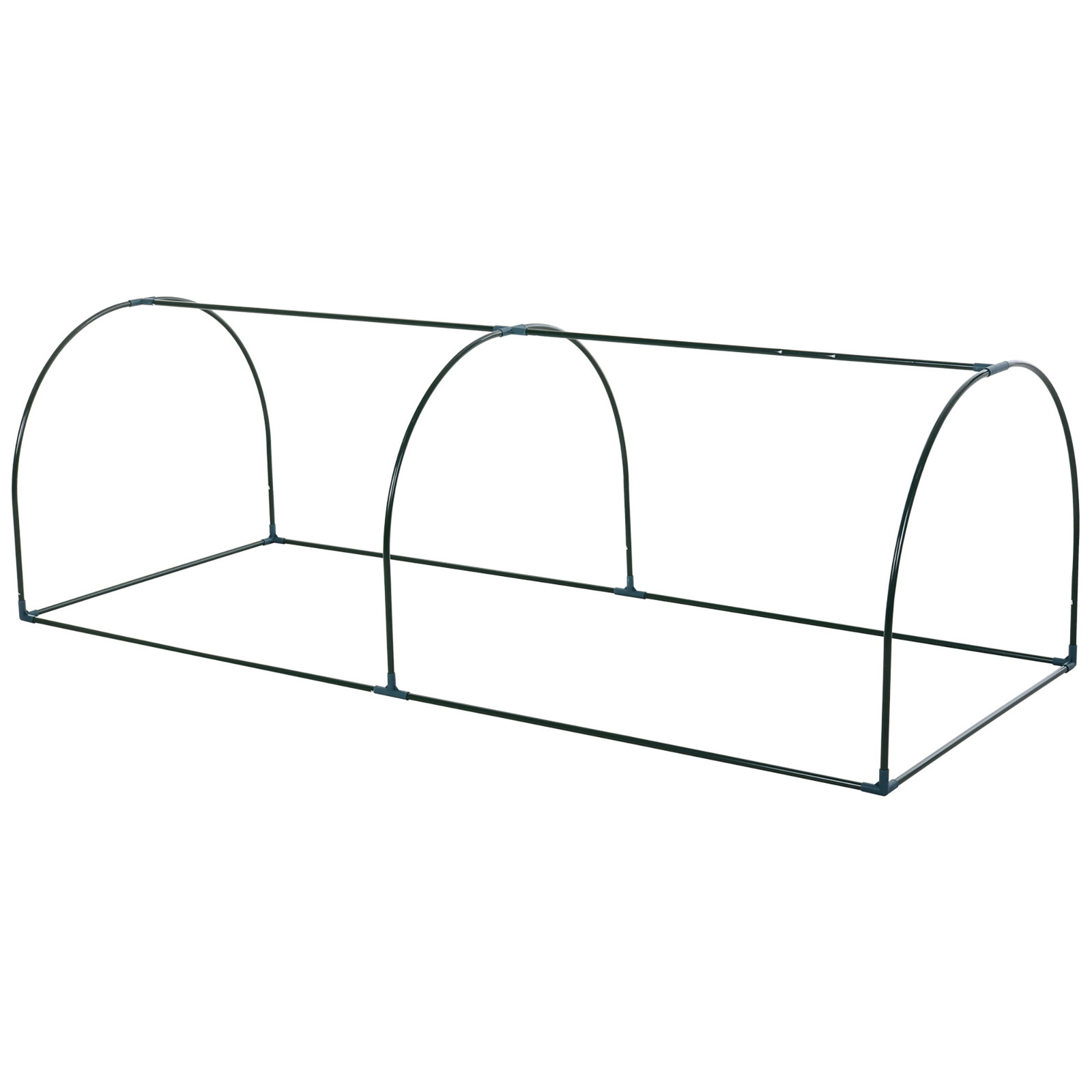 Estufa transparente para jardim ou terraço para cultivo de plantas e flores com porta zip 250x100x80cm PVC