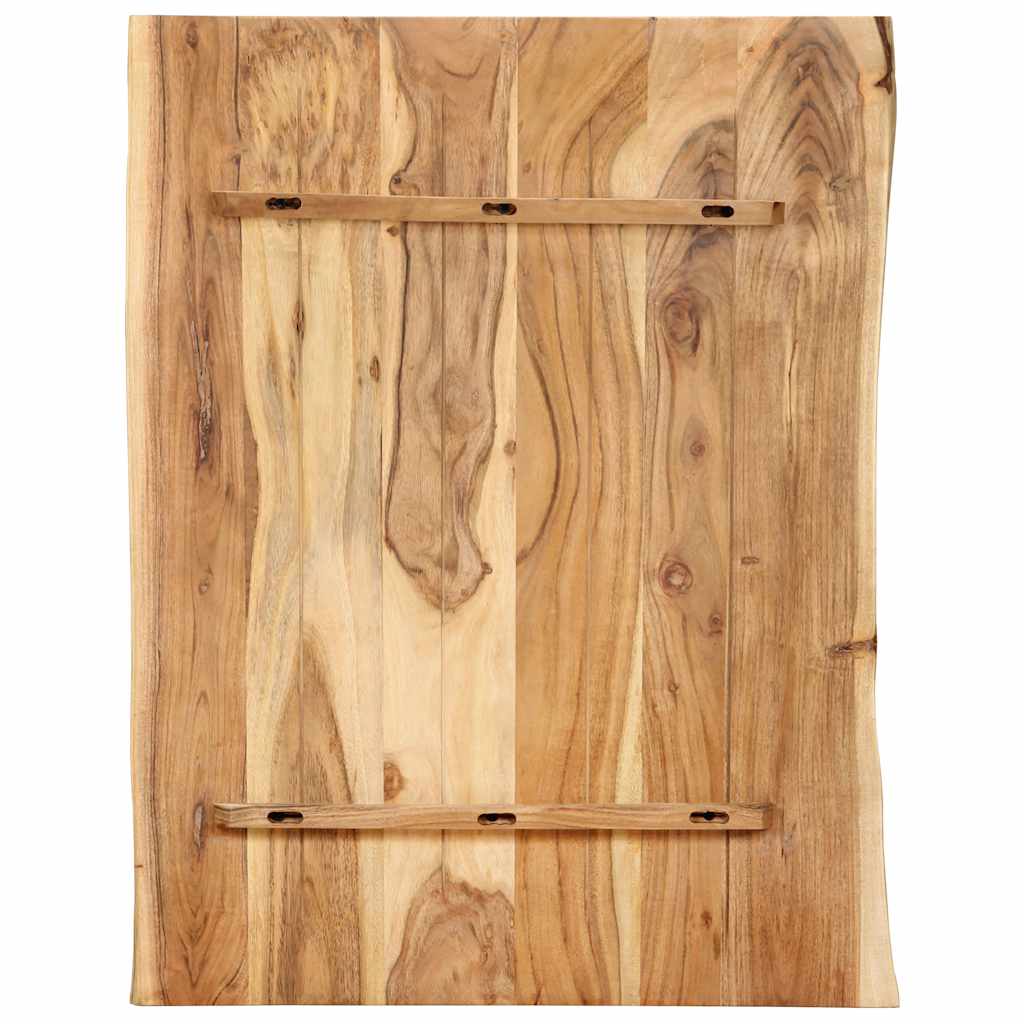 Tampo de mesa 80x(50-60)x2,5 cm madeira de acácia maciça