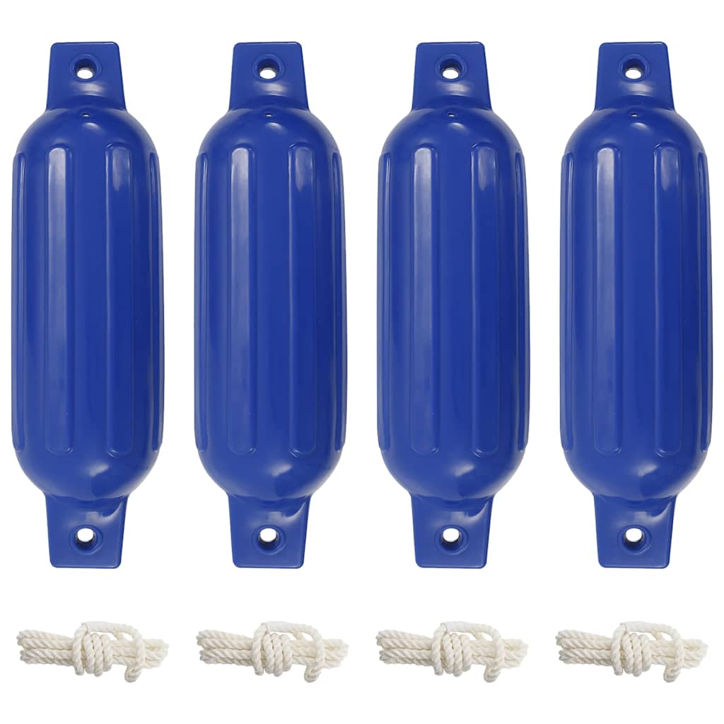 Para-choques para barco 4 pcs 41x11,5 cm PVC azul