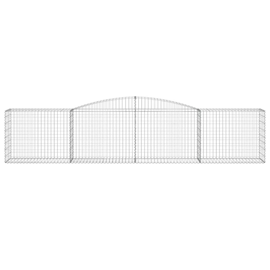 Cestos gabião arqueados 15pcs 400x50x80/100cm ferro galvanizado