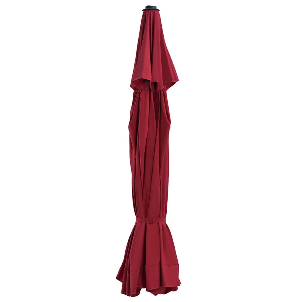 Tecido de substituição p/ guarda-sol exterior 515 cm bordô