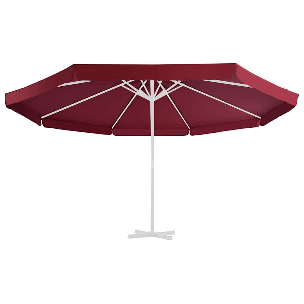 Tecido de substituição p/ guarda-sol exterior 515 cm bordô