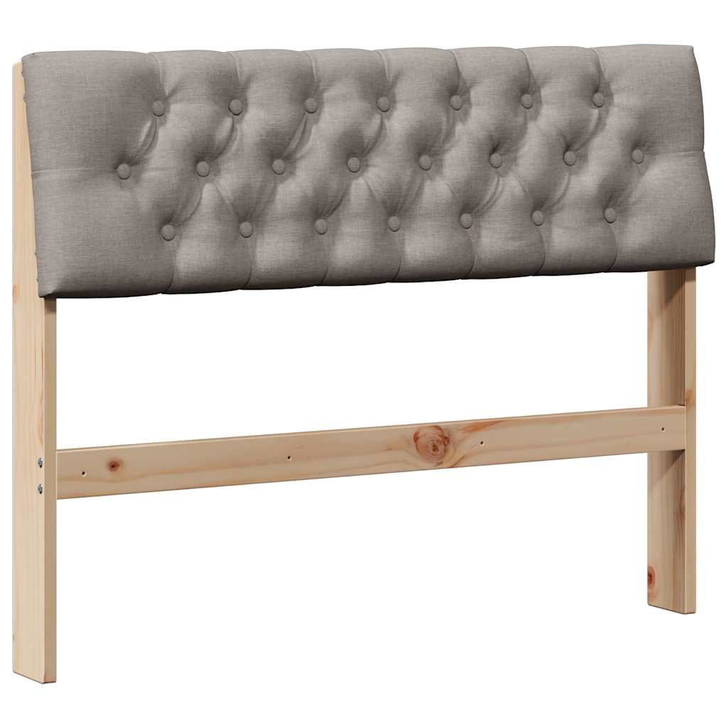Cabeceira estofada cinzento-acastanhado 100 cm
