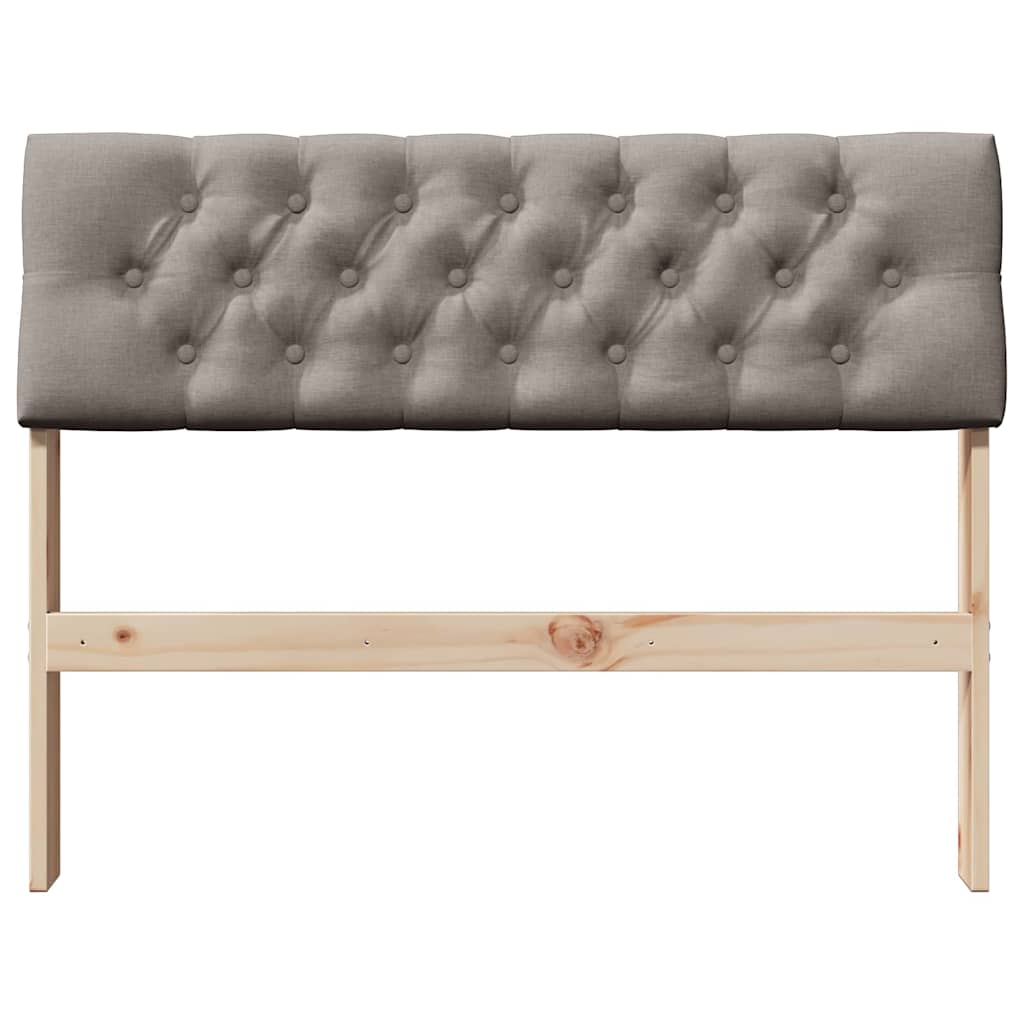 Cabeceira estofada cinzento-acastanhado 100 cm