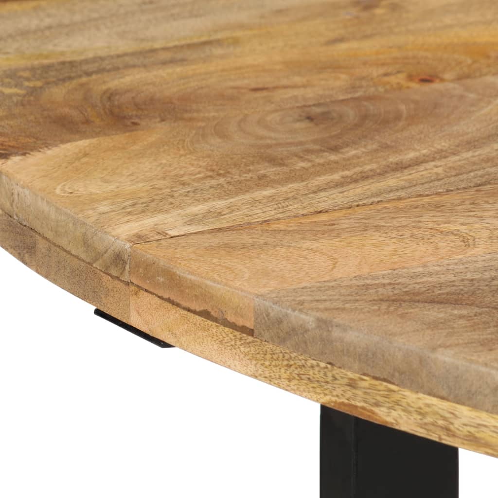 Mesa de jantar 110x75 cm madeira de mangueira maciça