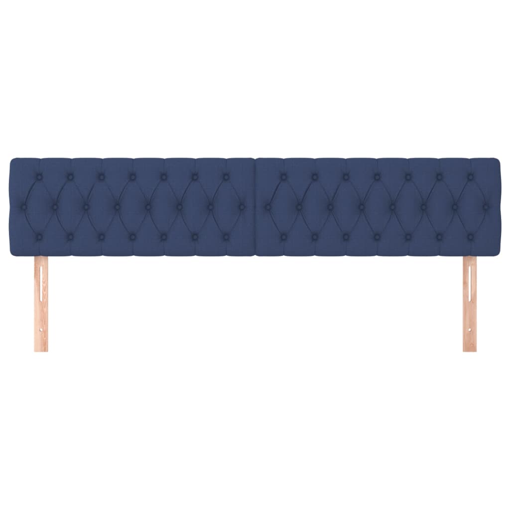 Cabeceiras azul 200x7x78/88 cm tecido