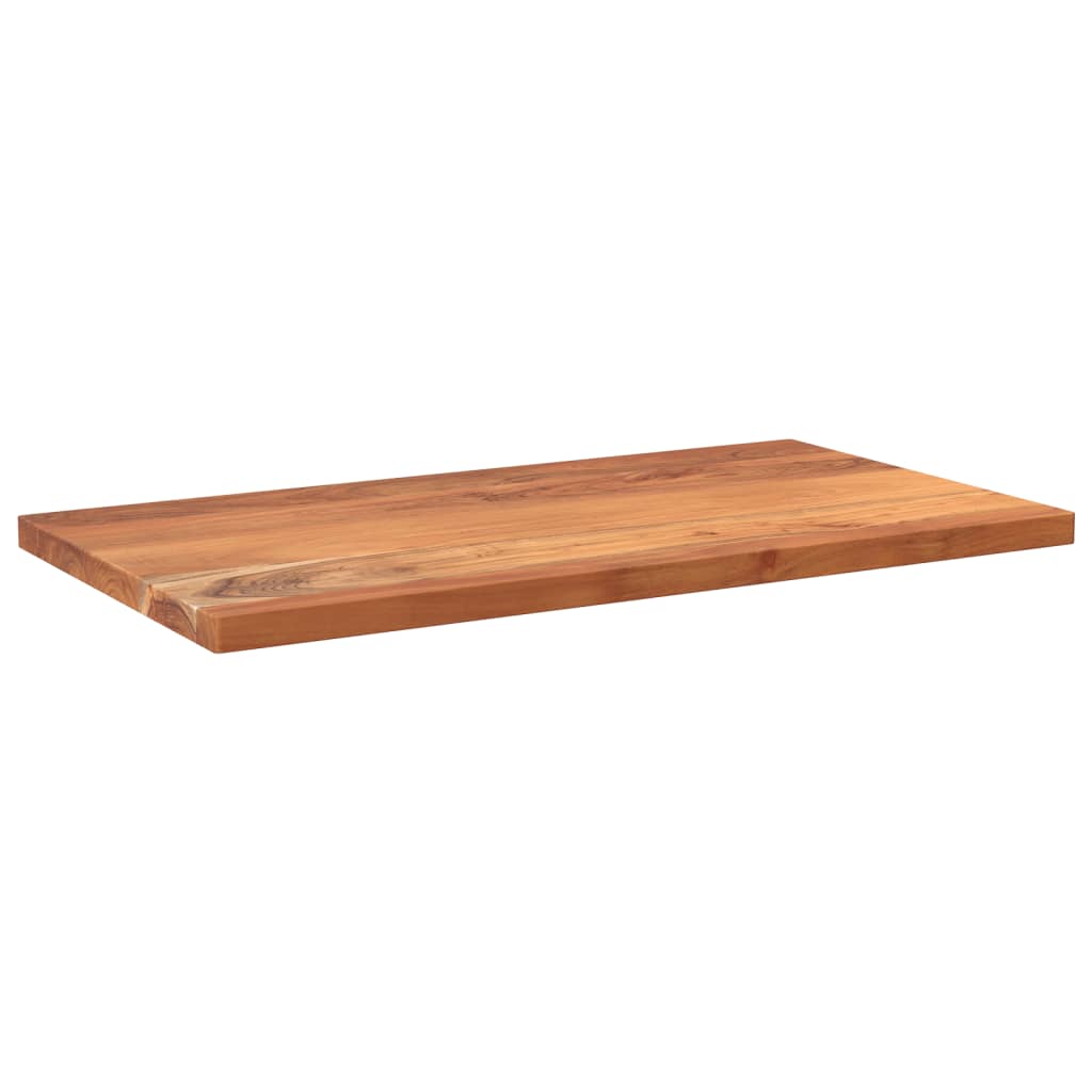 Tampo de mesa retangular 110x70x3,8 cm madeira de acácia maciça