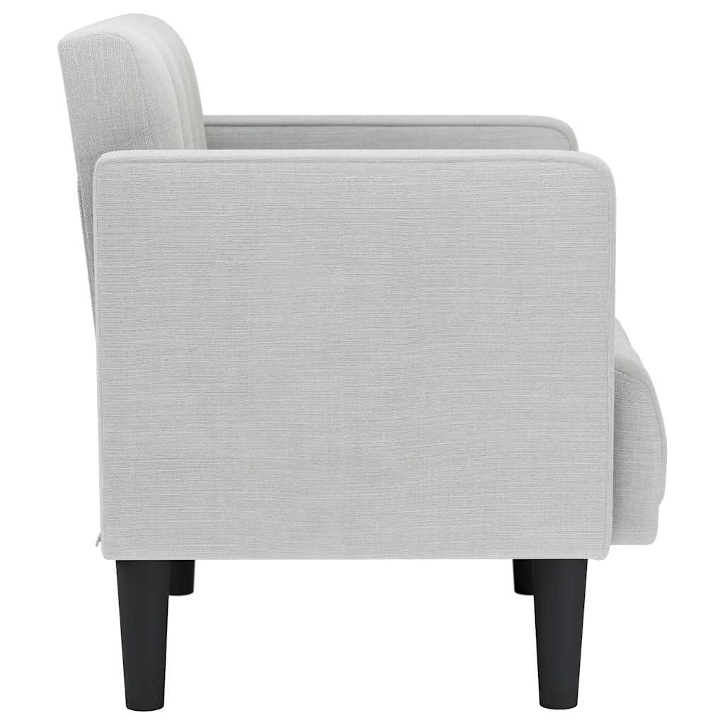 Poltrona com apoio de braços 53 cm tecido cinzento nublado