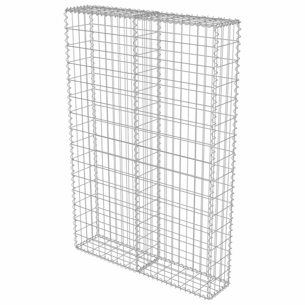 Muro gabião com tampas aço galvanizado 100x20x150 cm