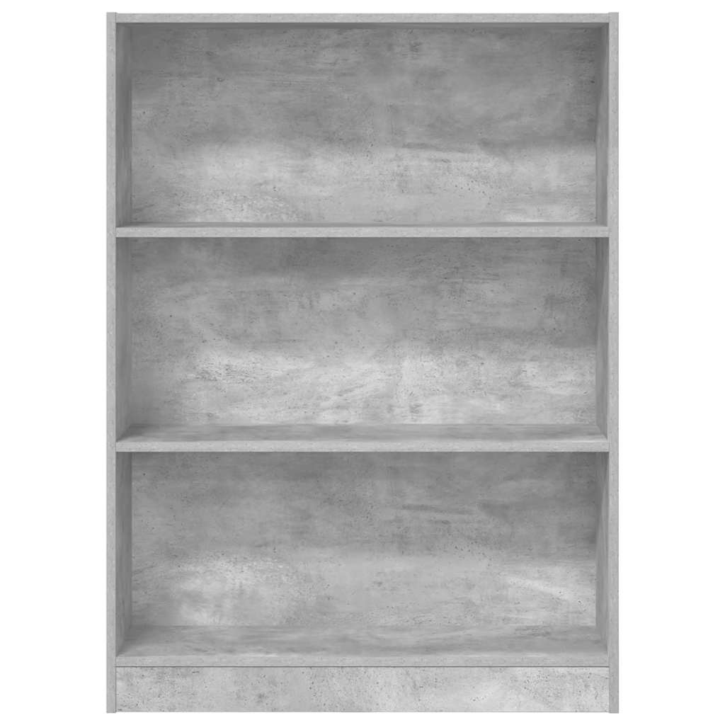 Estante 80x24x109 cm derivados de madeira cinzento cimento
