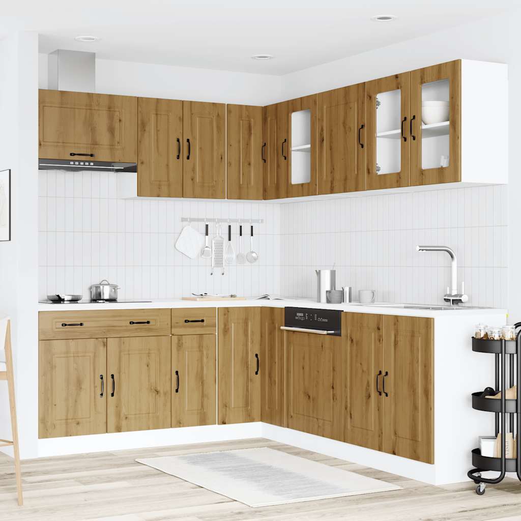 11 Peças armário de cozinha conjunto kalmar carvalho artesanal