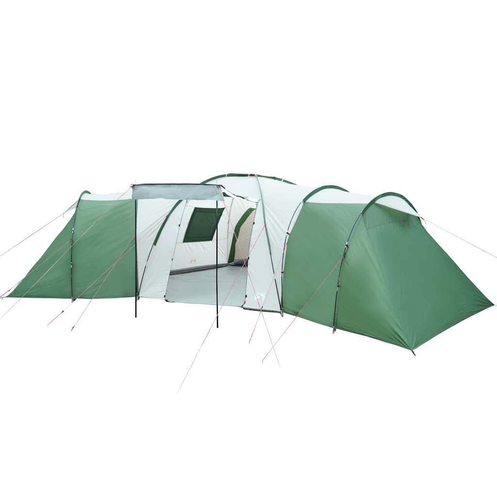 Tenda familiar em cúpula para 12 pessoas impermeável verde