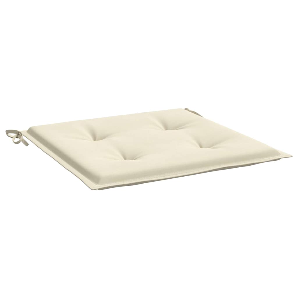 Almofadões p/ cadeiras jardim 2pcs 40x40x4 cm oxford cor creme