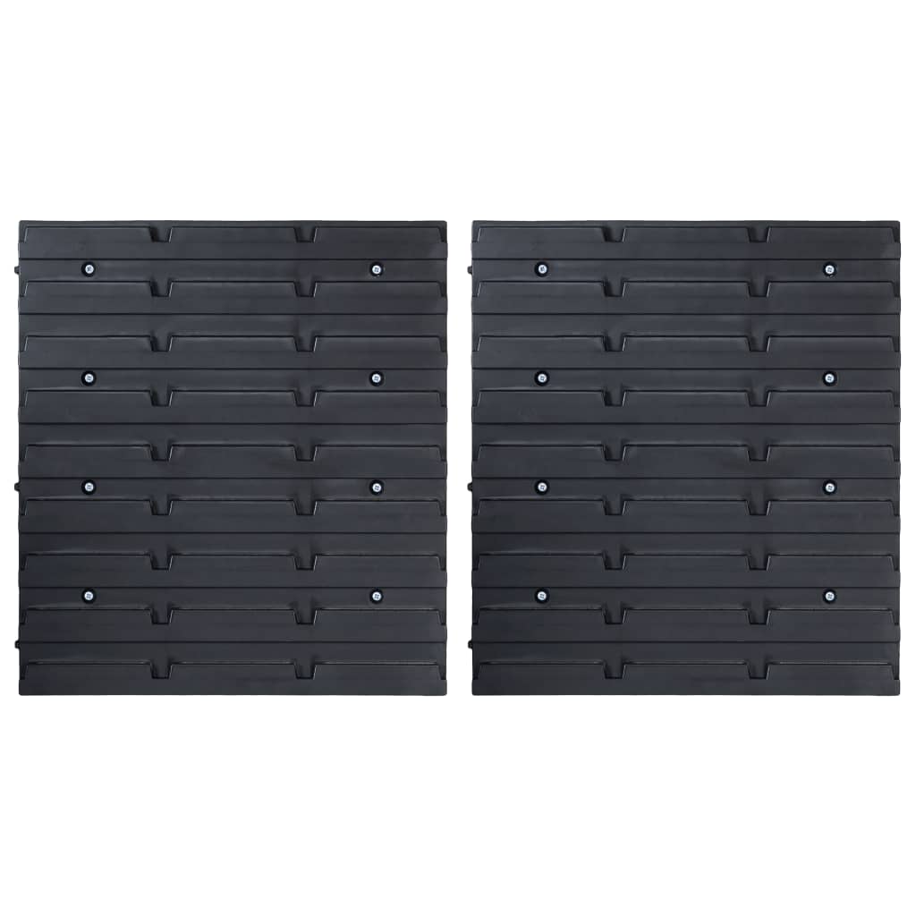 32 Pcs kit caixas arrumação com painéis parede vermelho e preto