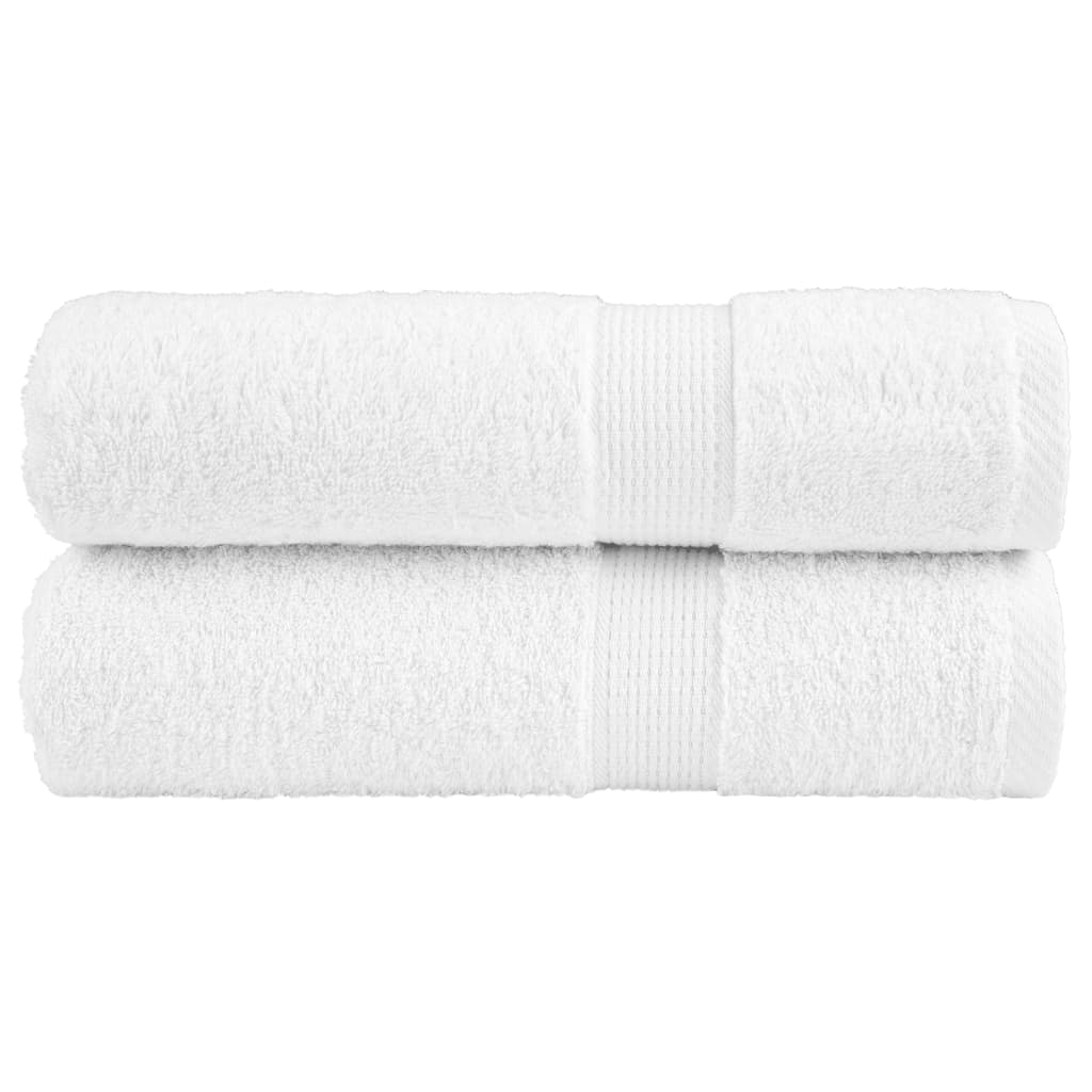Toalhas de banho premium solund 2pcs 100x150 cm 600 gsm branco