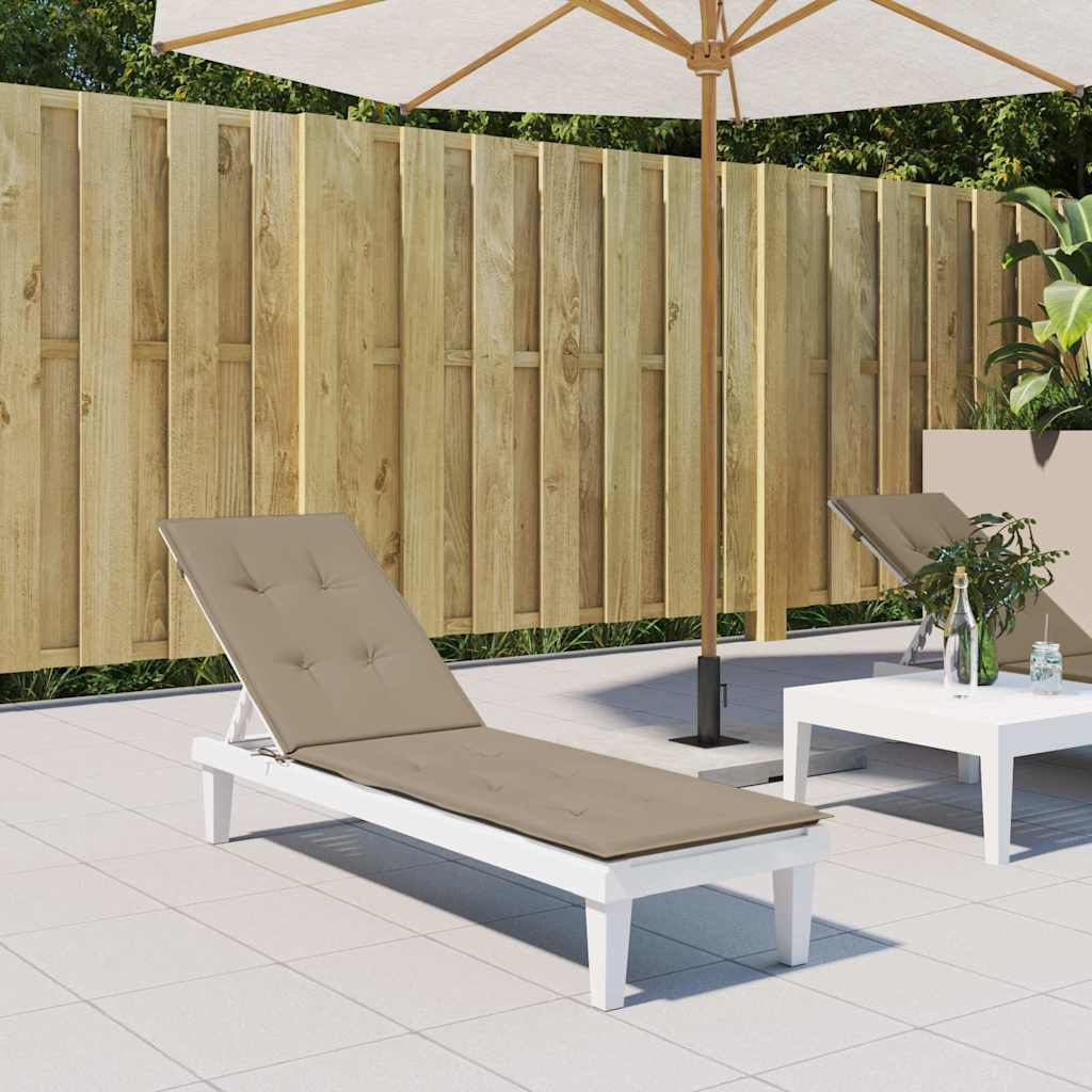 Almofadão cadeira de terraço (75+105)x50x4 cm cinza-acastanhado