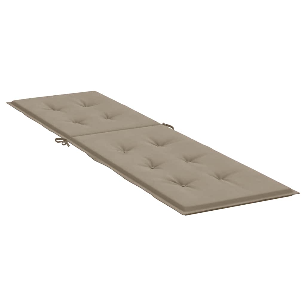 Almofadão cadeira de terraço (75+105)x50x4 cm cinza-acastanhado