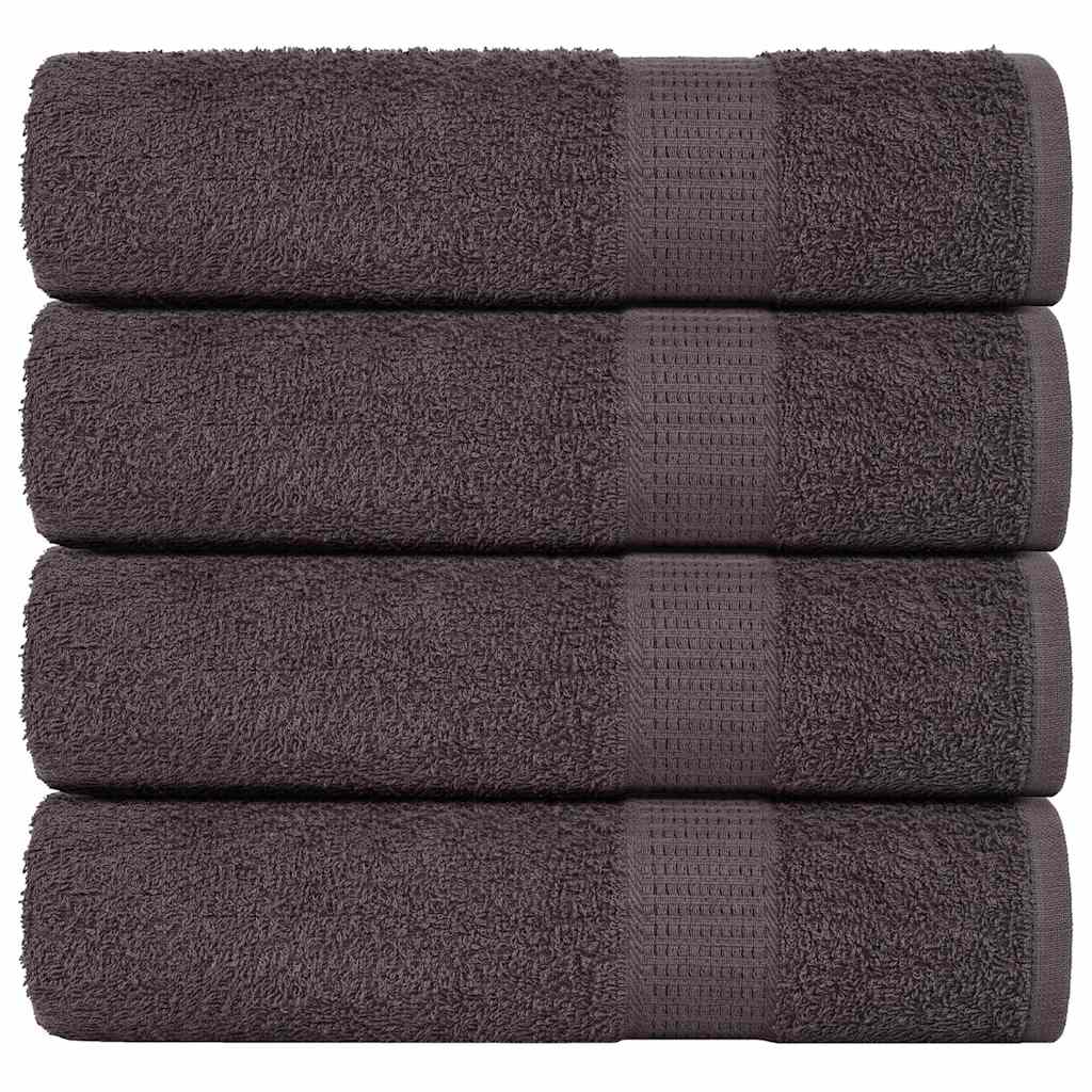 Toalhas de banho frogn 4 pcs 100x150cm 360 g/m² antracite