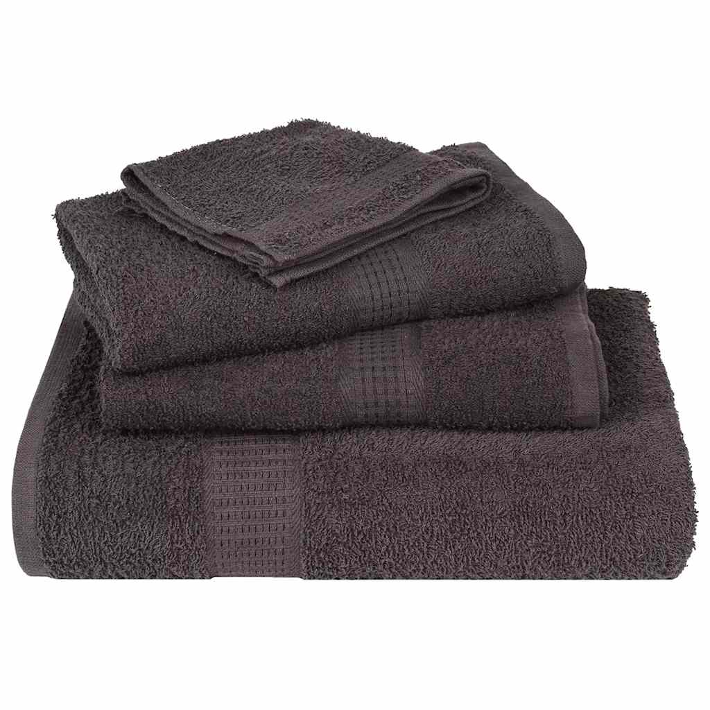 Toalhas de banho frogn 4 pcs 100x150cm 360 g/m² antracite