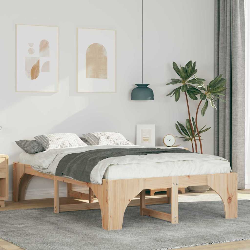 Estrutura da cama castanho 135 x 190 cm