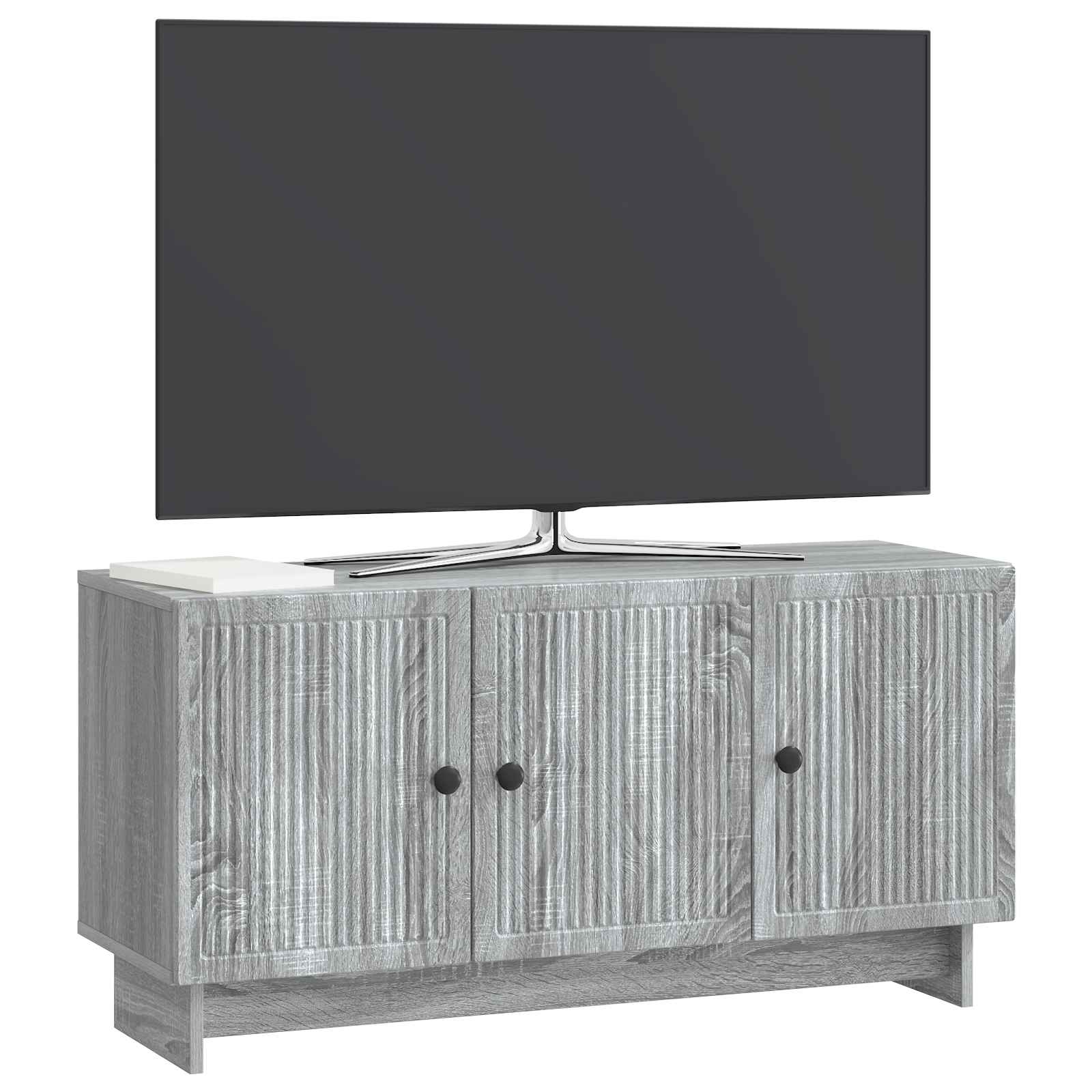 Gabinete para TV sonoma cinzento 99 x 34,5 x 50 cm