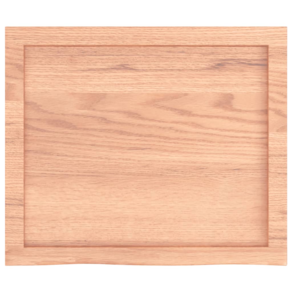 Tampo de mesa 60x50x(2-6) cm carvalho tratado castanho-claro