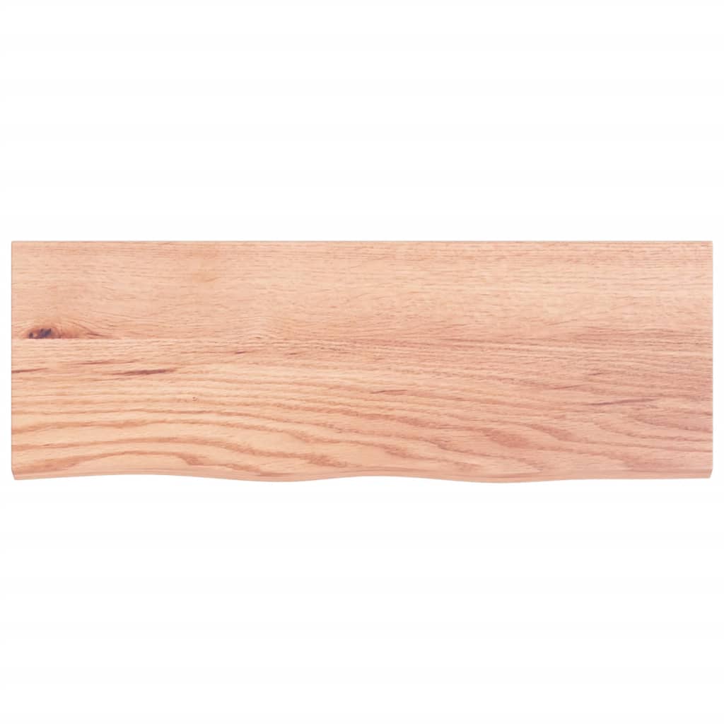 Bancada p/ wc 80x30x(2-6) cm madeira maciça tratada castanho