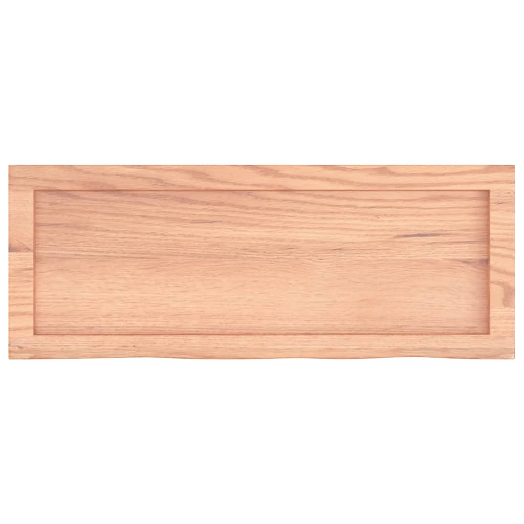 Bancada p/ wc 80x30x(2-6) cm madeira maciça tratada castanho