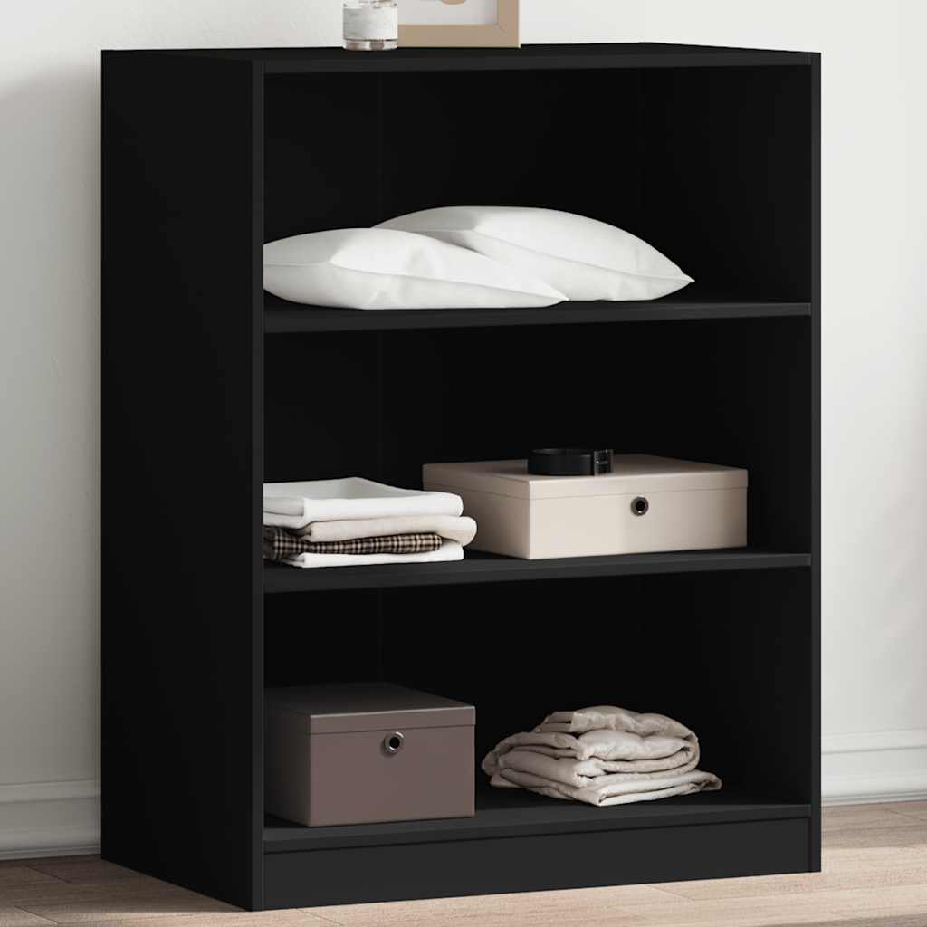 Roupeiro 77x48x102 cm derivados de madeira preto