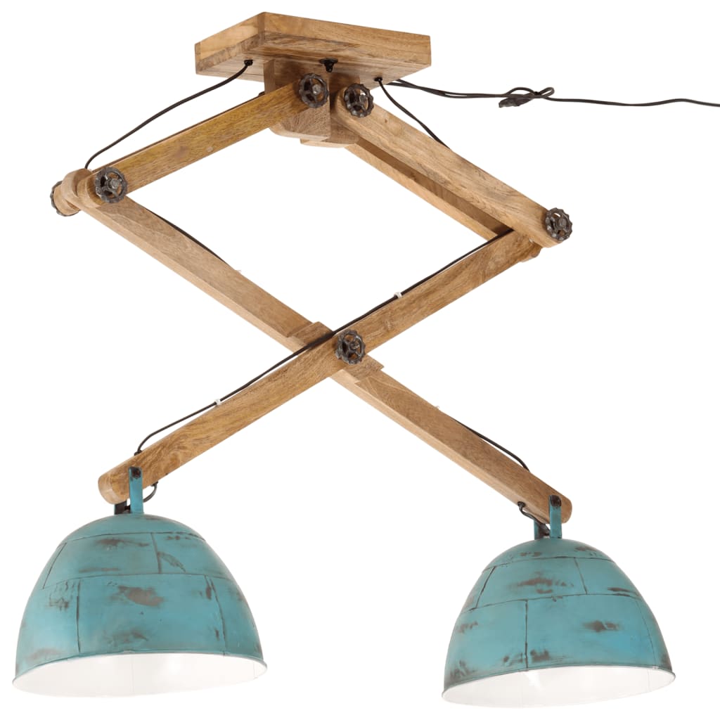 Candeeiro de teto 25 w 29x18x85 cm e27 azul desgastado