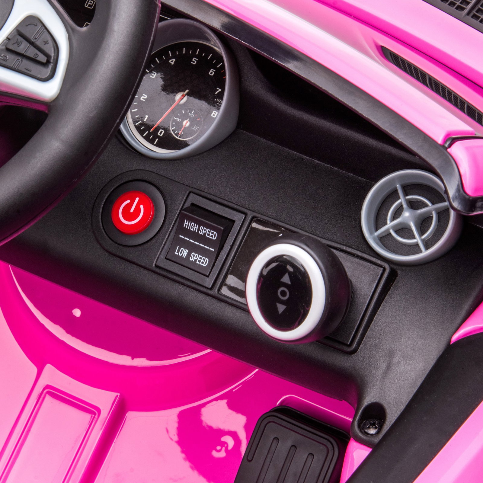 Carro elétrico mercedes slc 300 12v para crianças de 3-6 anos com controlo remoto faróis LED buzina música tf USB e abertura da porta 3-5km/h 107x62,5x44cm rosa