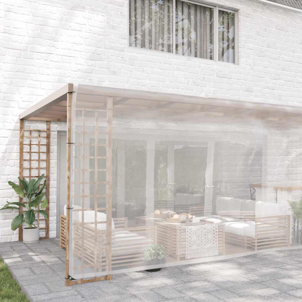 Encerado transparente com ilhós 6x6 m polietileno
