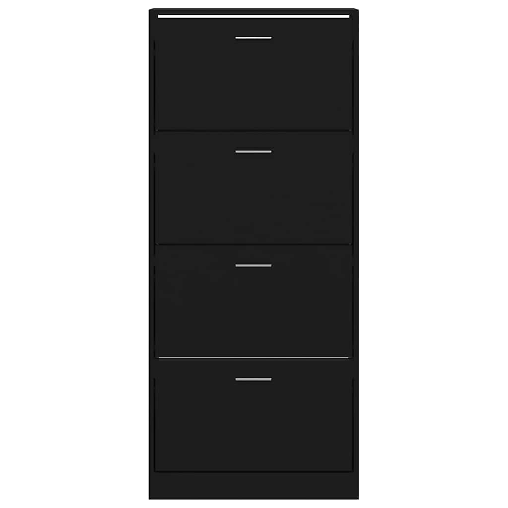 Sapateira 63x24x147 cm derivados de madeira preto