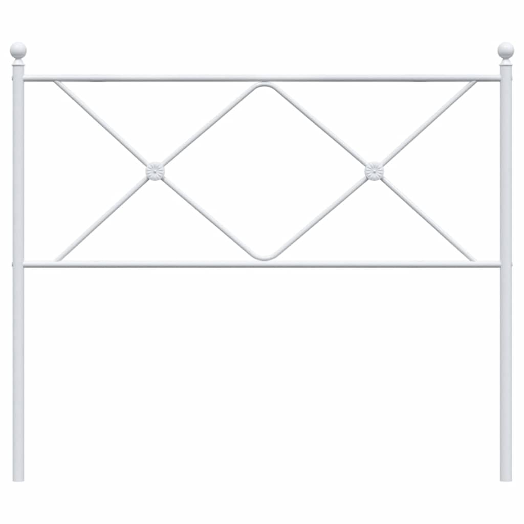 Cabeceira de substituição 100 cm metal branco