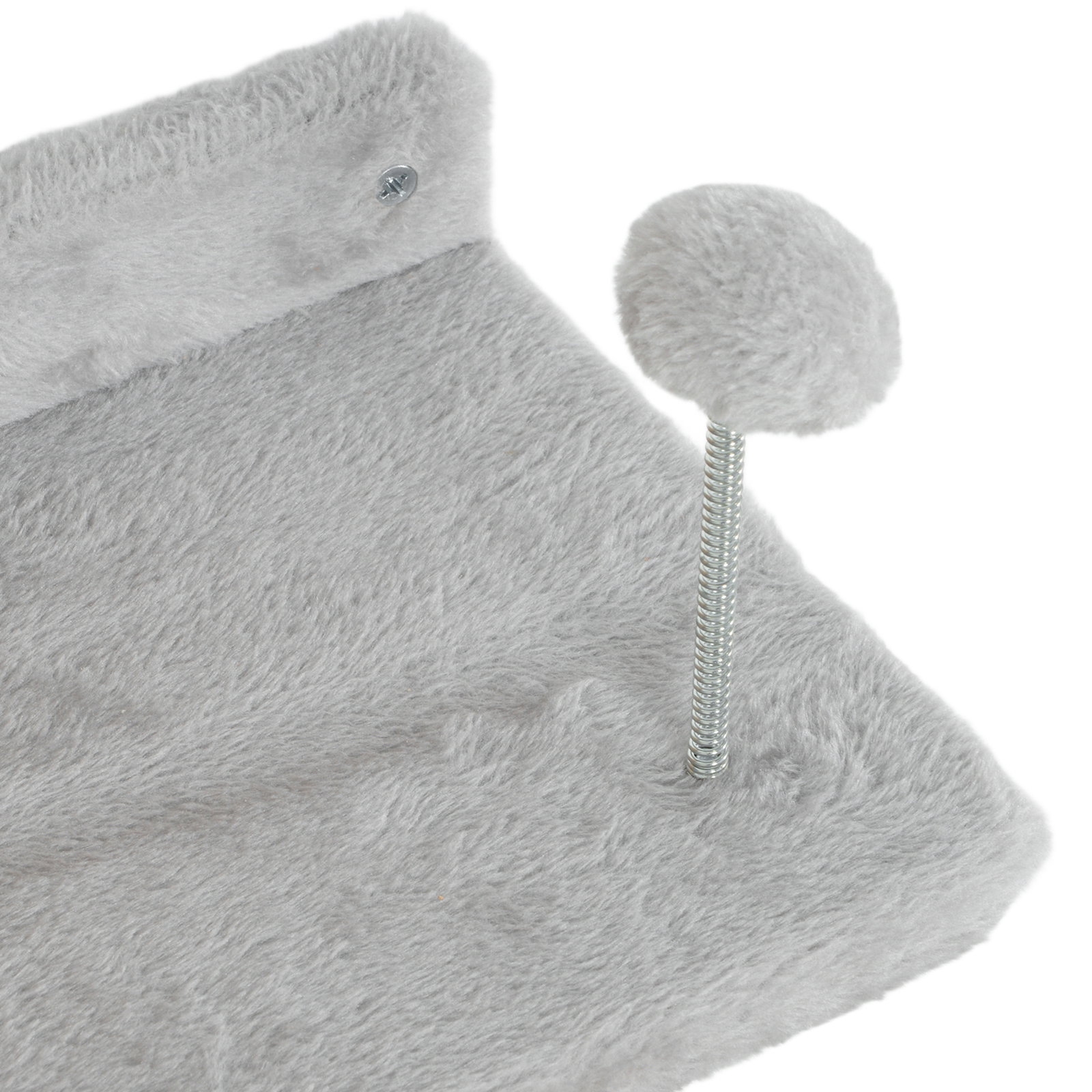 Conjunto de prateleiras de escalada para gatos de 4 peças com 2 postes de sisal e plataforma para saltar cinzento