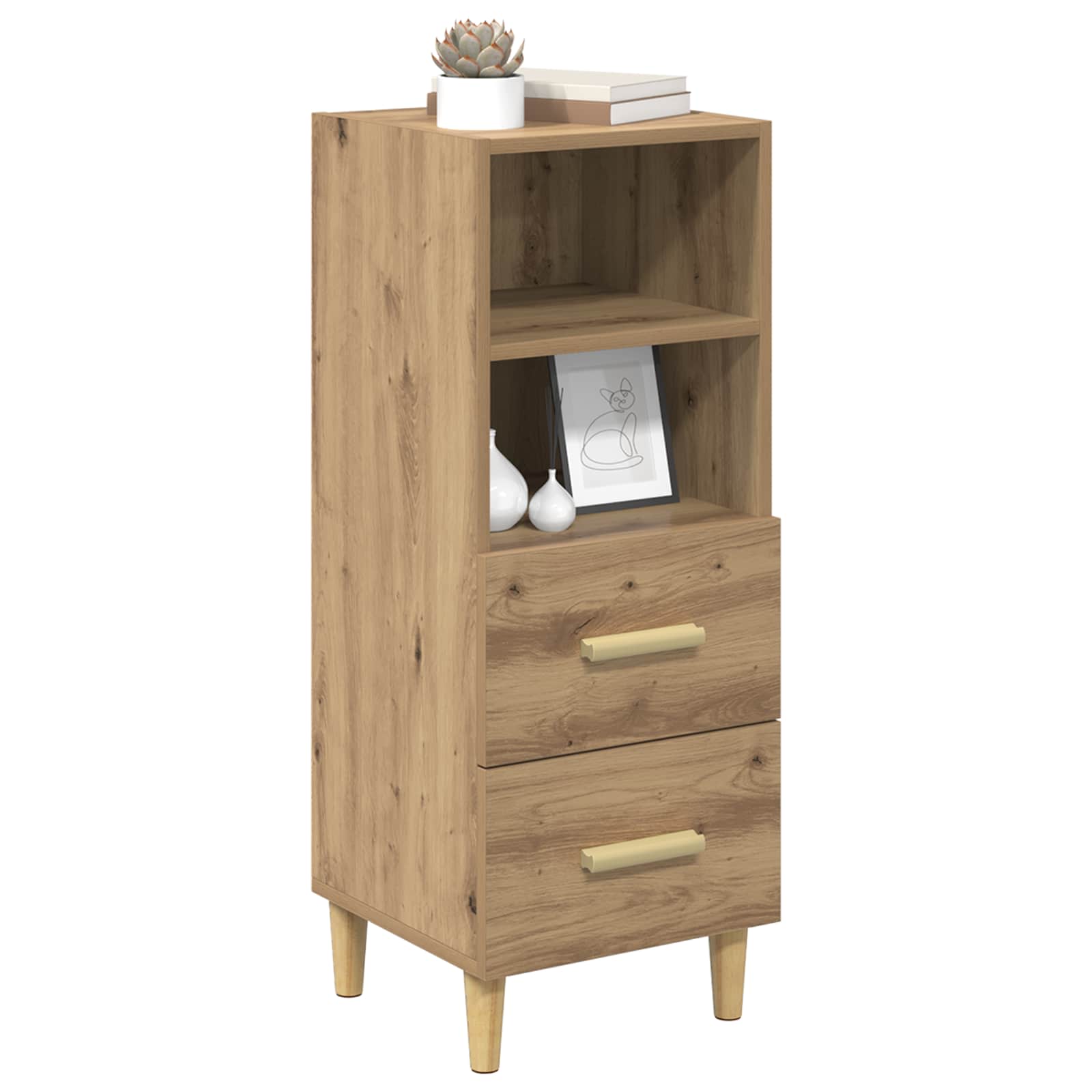 Buffet carvalho artisiano 34 x 34,5 x 90 cm