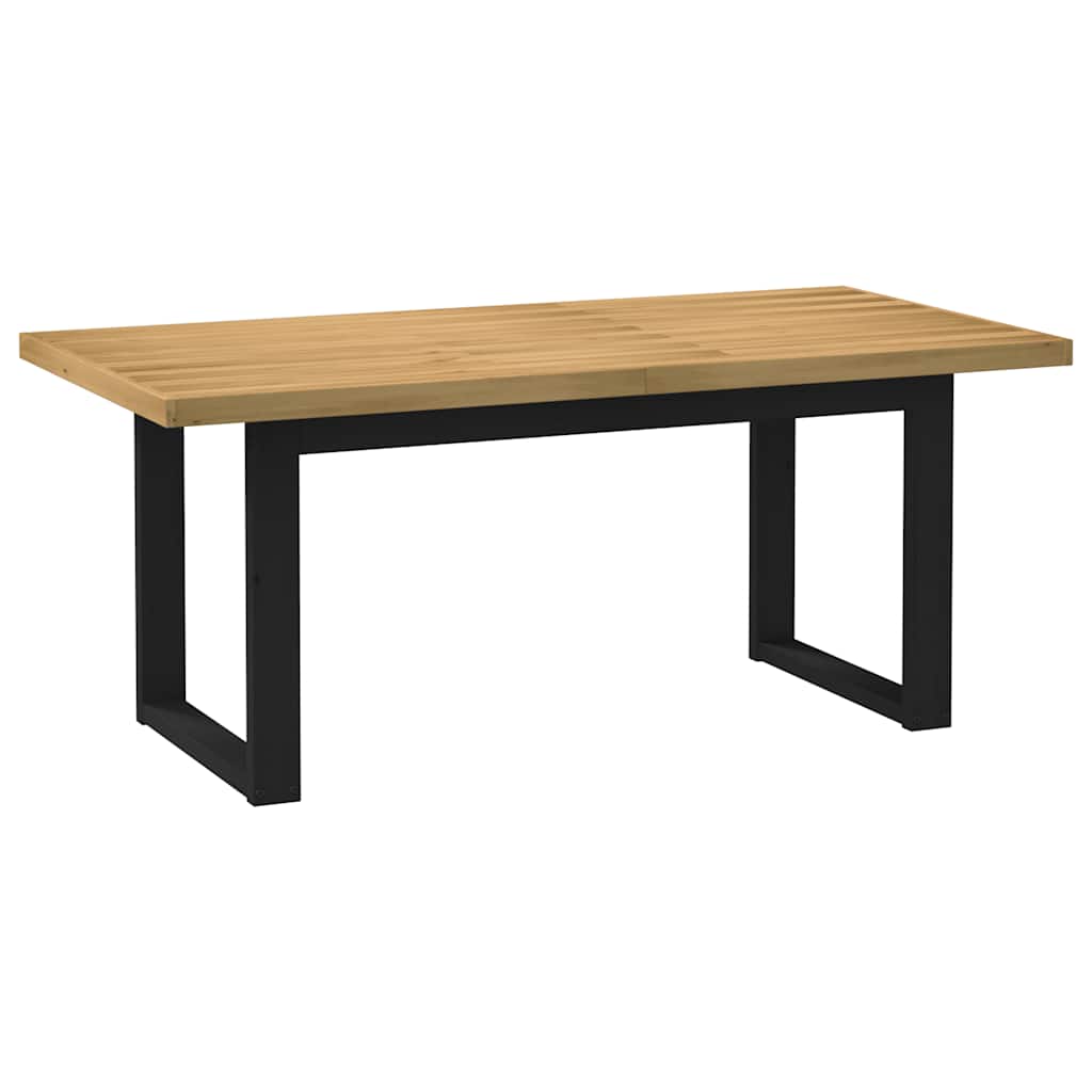 Mesa de jantar noain pernas forma u 180x90x75 cm pinho maciço