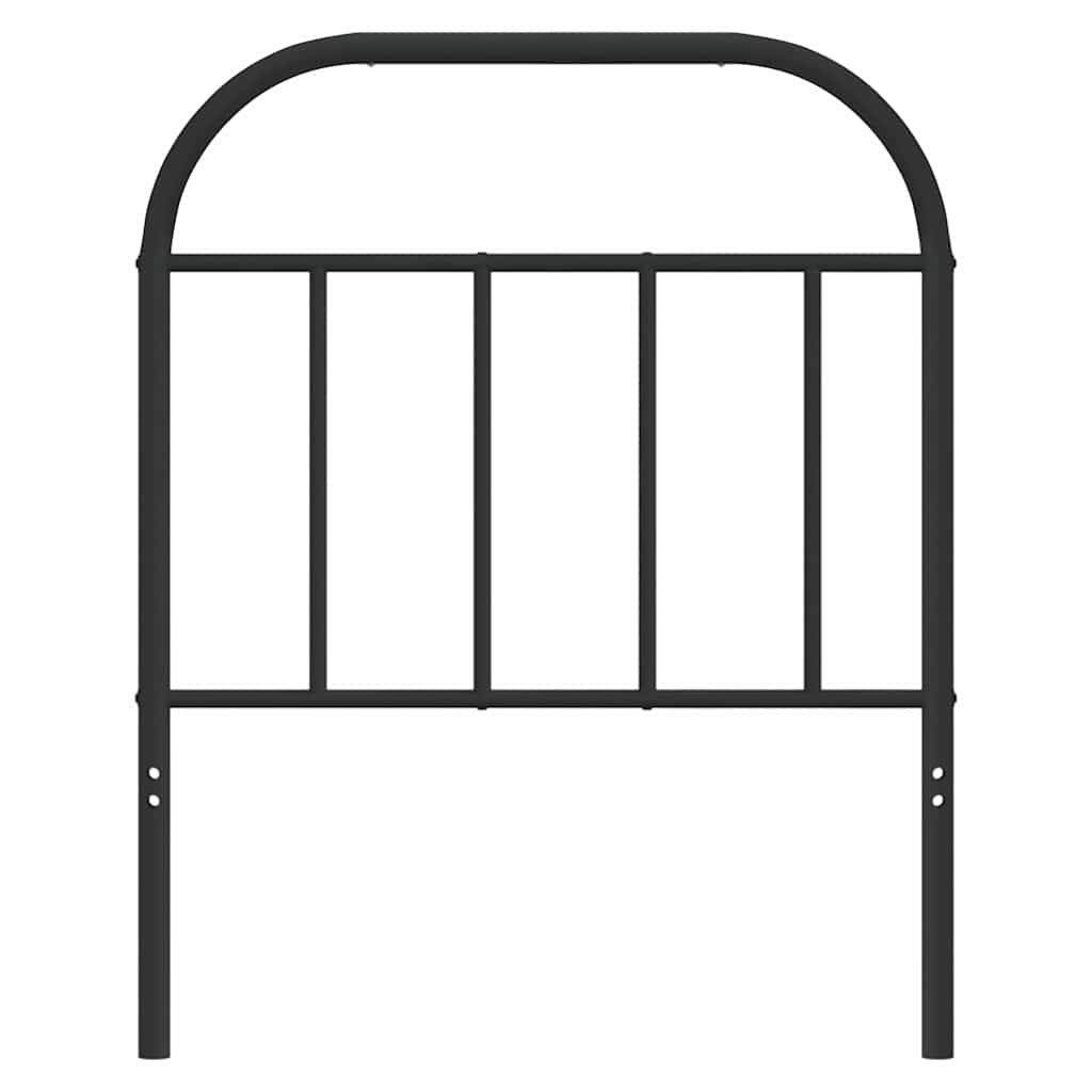 Cabeceira de substituição 75 cm metal preto