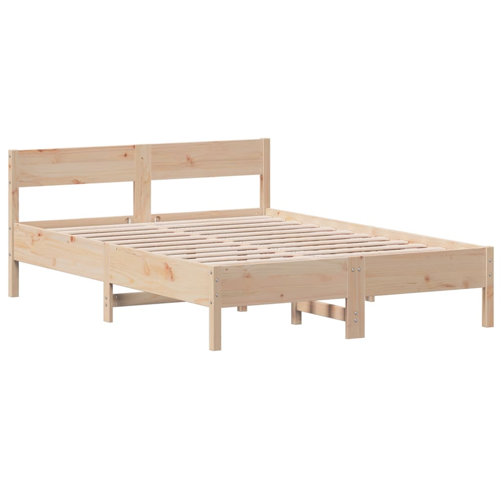 Cama sem colchão 135x190 cm madeira de pinho maciça