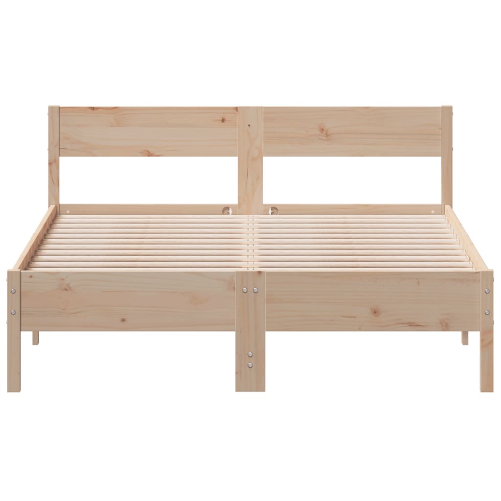 Cama sem colchão 135x190 cm madeira de pinho maciça