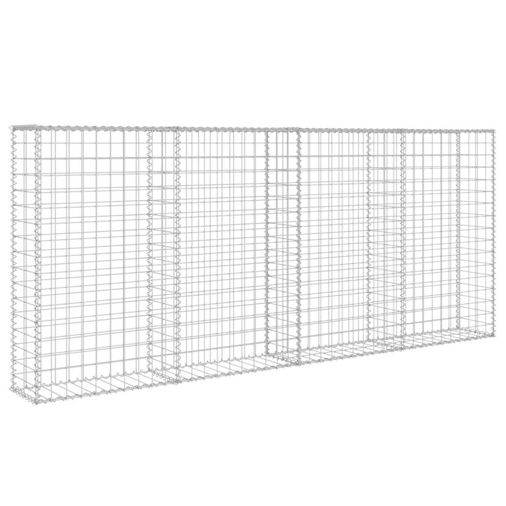 Muro gabião com tampas aço galvanizado 200x20x85 cm