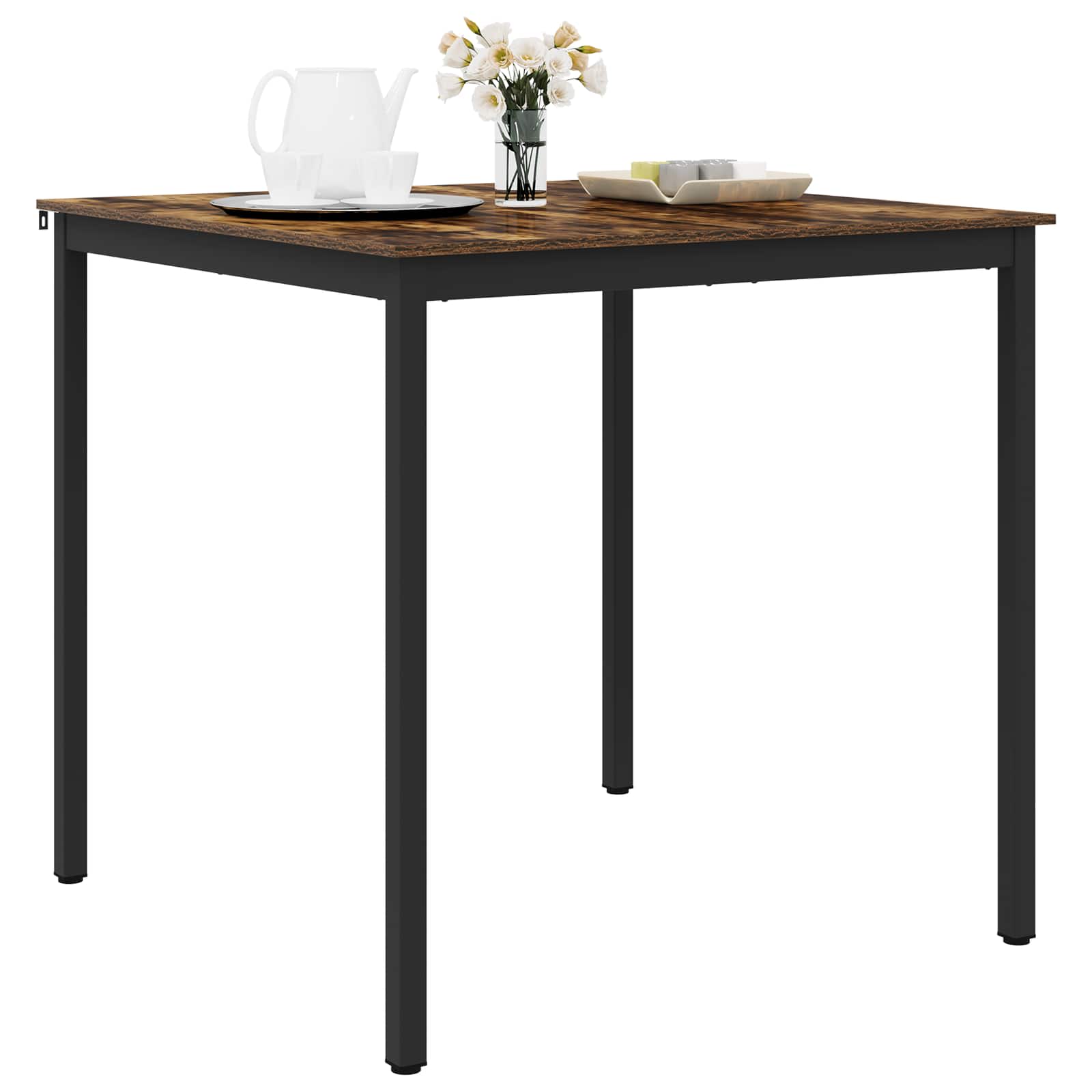 Mesa de bar em pé derivados de madeira quadrado