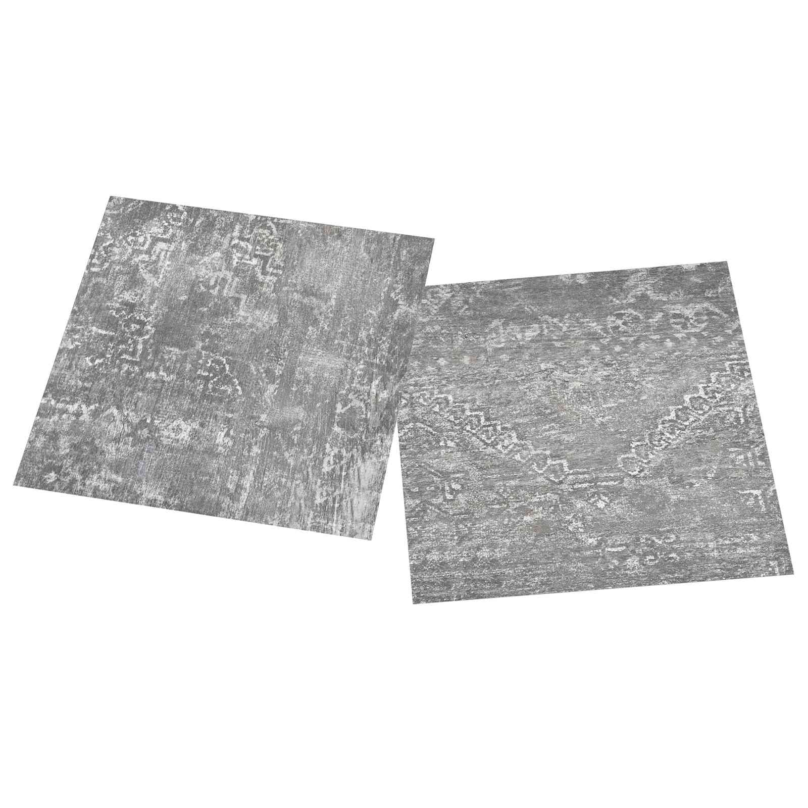 Pranchas de piso autoadesivo cinzento cimento 30,5 x 30,5 cm
