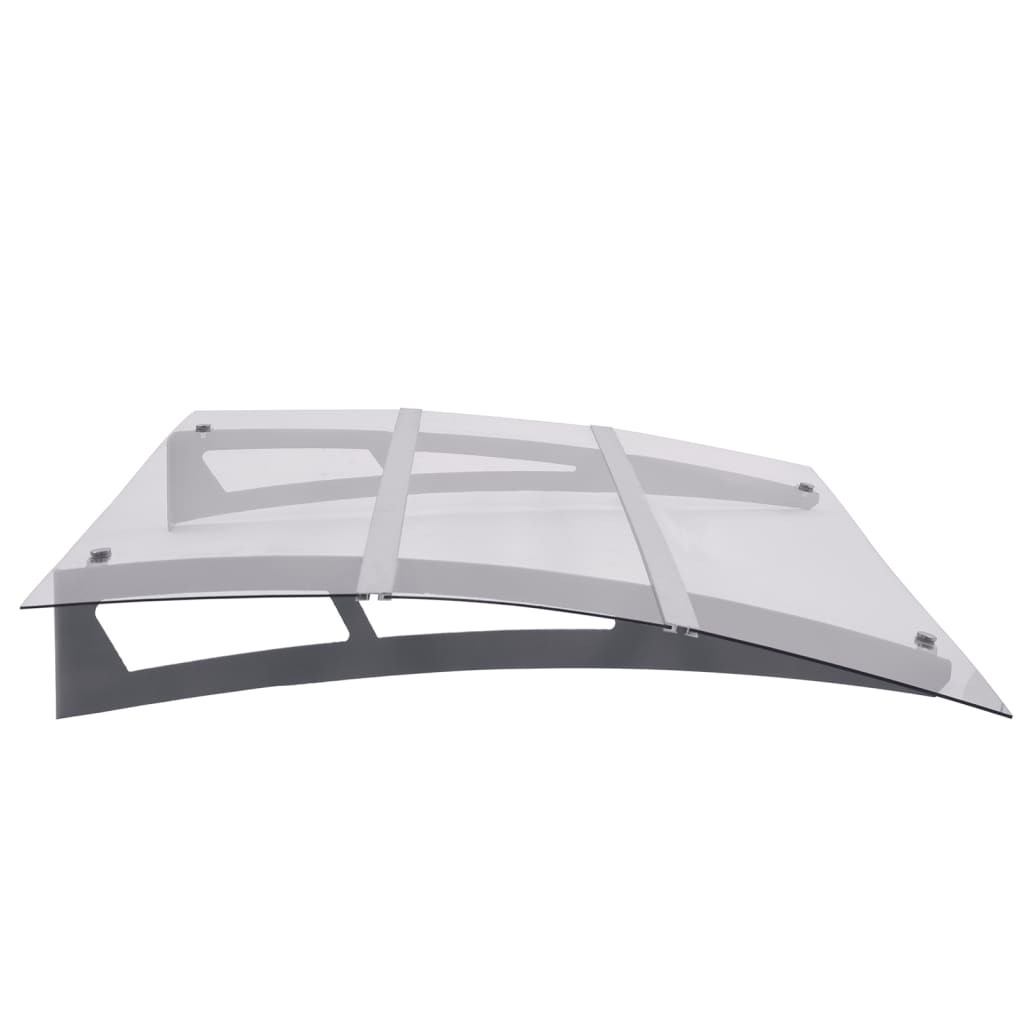 Toldo para porta 150x90 cm PET prateado e transparente