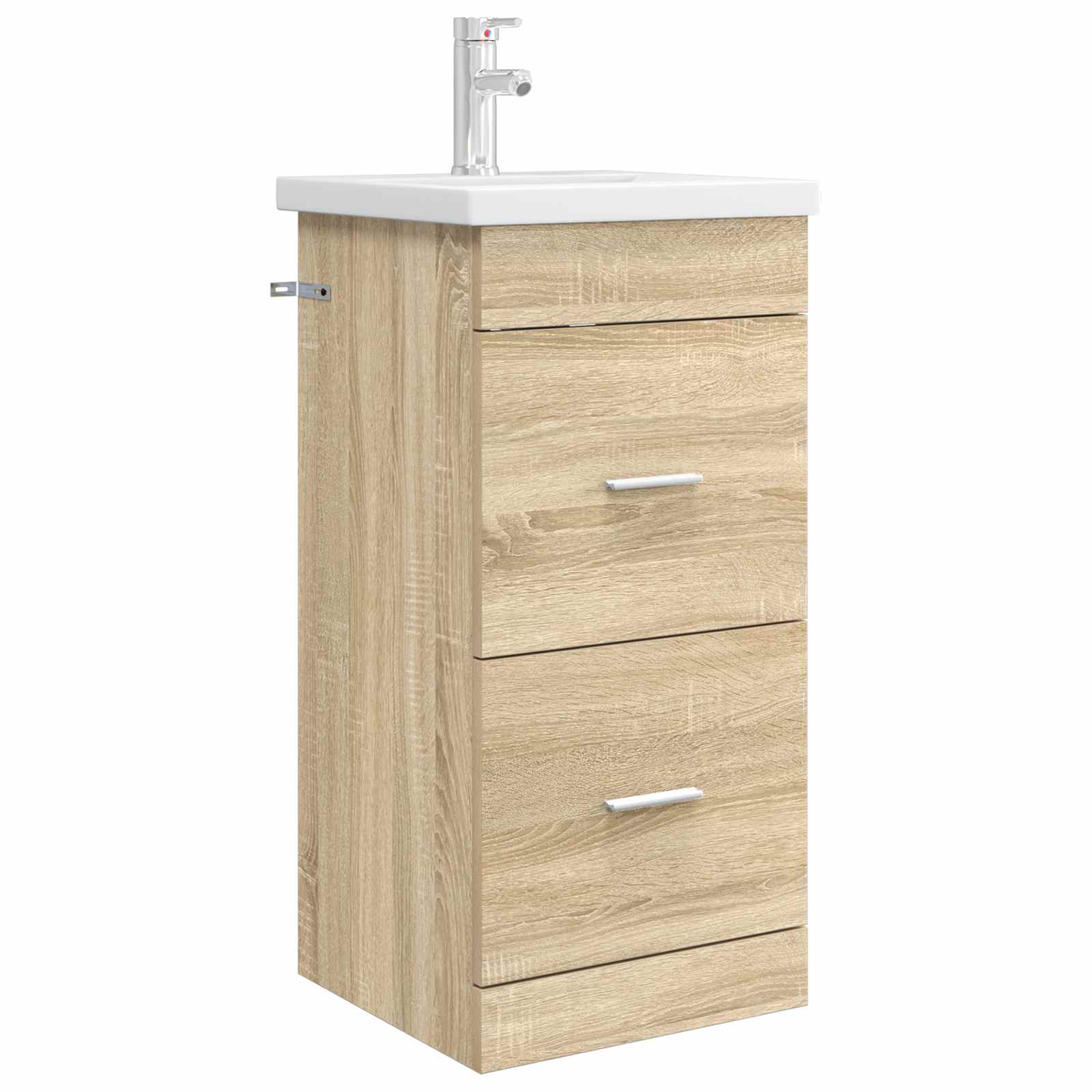 Gabinete de banheiro com pia carvalho sonoma 42 x 40 x 84,5 cm